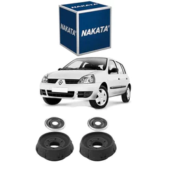 PAR Coxim do Amortecedor Dianteiro Clio Kangoo 97 a 2016 C/ Rolamento Nakata NB26027