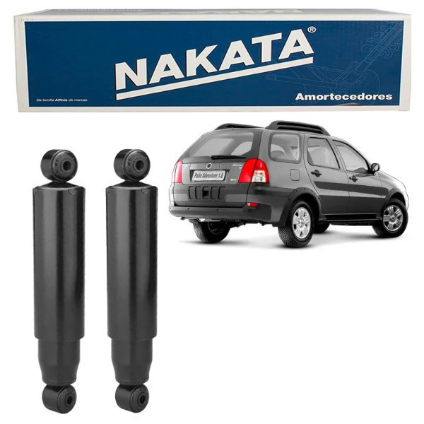 PAR Amortecedor Traseiro Palio Weekend Adventure 2001 a 2015 Nakata HG31038 em Oferta na Shopee