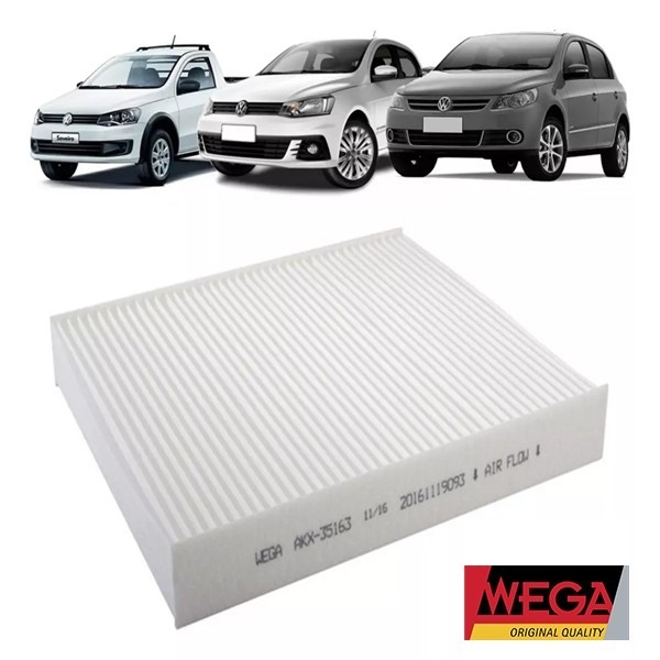 Filtro Do Ar Da Cabine VW CROSSFOX FOX GOL POLO SAVEIRO VOYAGE – Wega AKX35163 em Oferta na Shopee