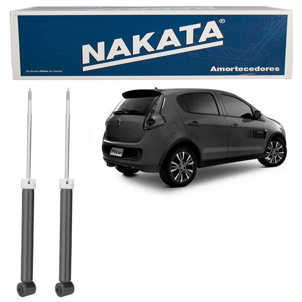 PAR Amortecedor Traseiro Novo Palio Attractive Palio Essence 2012 a 2017 Nakata HG31208 em Oferta na Shopee