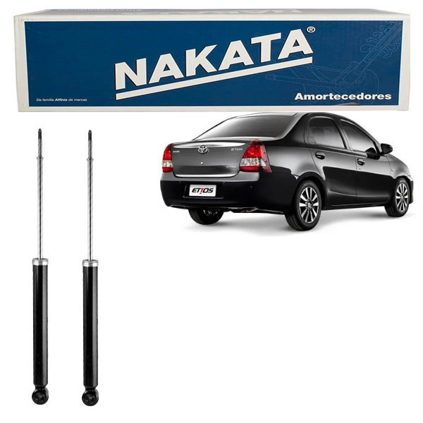 PAR Amortecedor Traseiro Etios 2012 a 2020 Nakata HG41268 em Oferta na Shopee