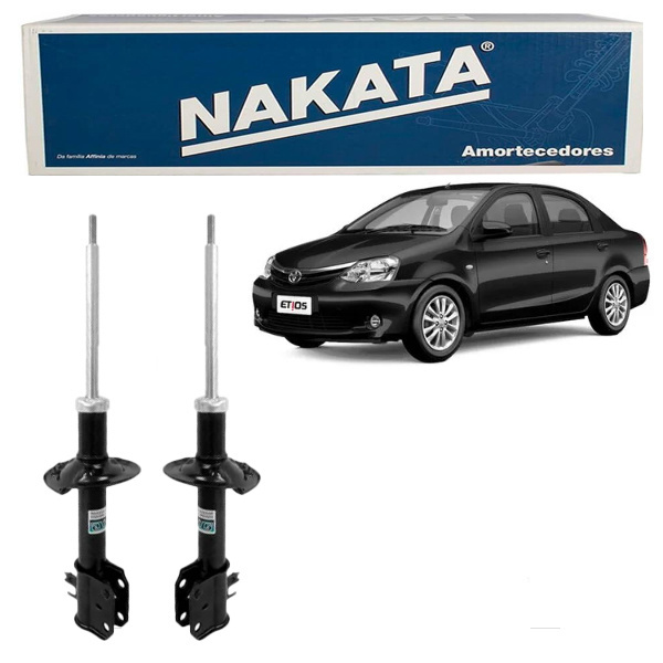 PAR Amortecedor Dianteiro Toyota Etios 2012 a 2020 Nakata HG41267 em Oferta na Shopee