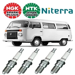 Jogo de Vela De Ignicao + Cabo de vela Kombi 1.4 2006 2007 2008 2009 – NGK ZFR7RG STV-38