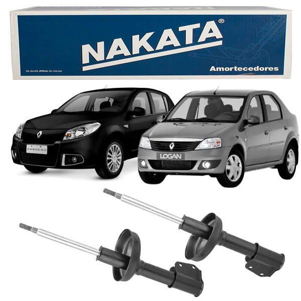 PAR Amortecedor Dianteiro Renault Logan Sandero 2007 a 2014  Nakata HG-33037 em Oferta na Shopee