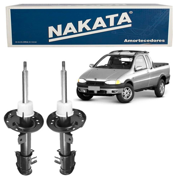 PAR Amortecedor Dianteiro Fiat Strada 1998 a 2001 Nakata HG31187 em Oferta na Shopee