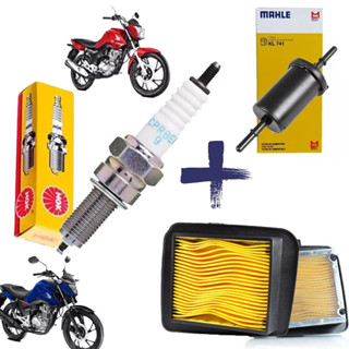 Kit Vela Filtro do motor e filtro combustivel CG 160 Fan Titan em Oferta na Shopee