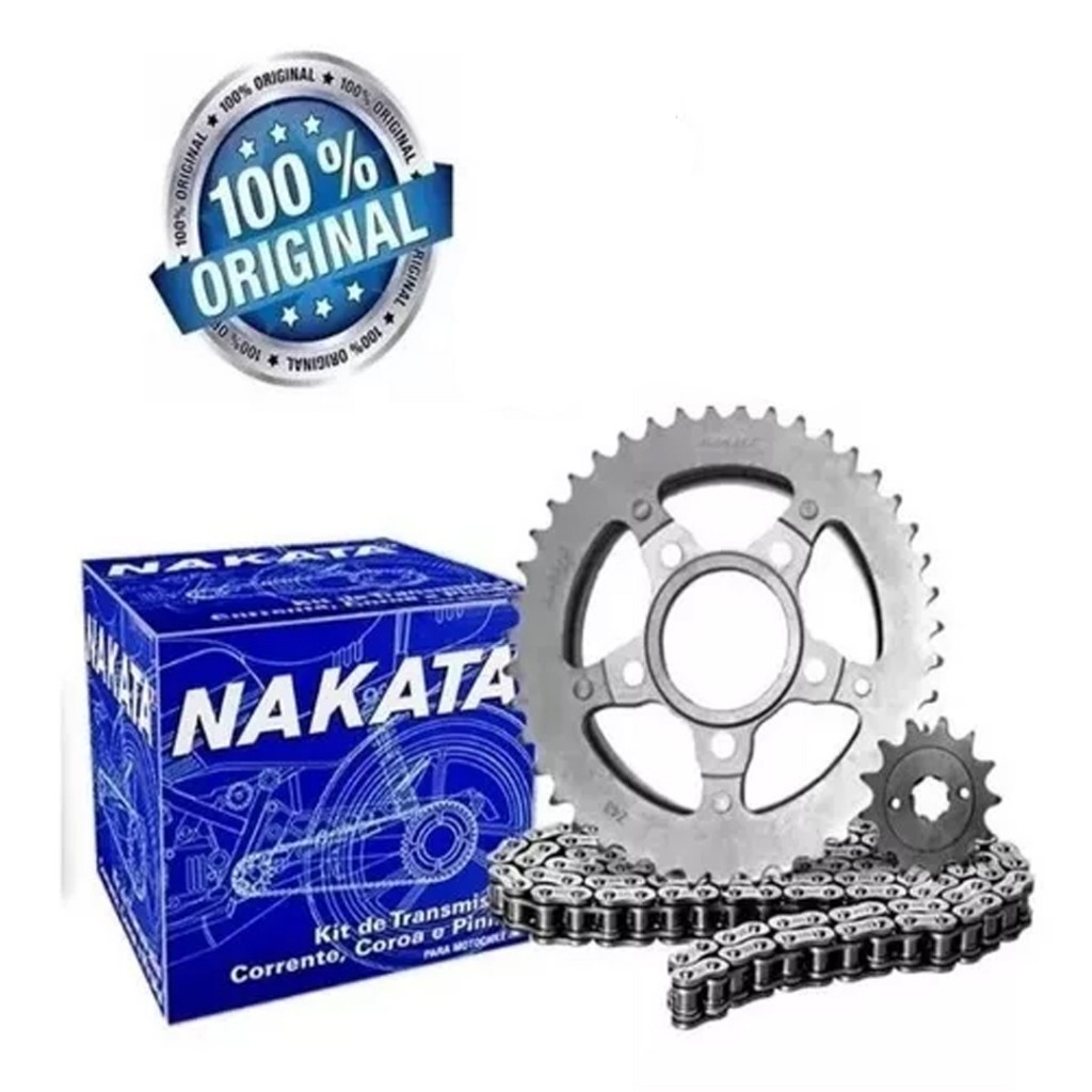 Kit Transmissão  Relação Biz 125 2005 a 2016 - Nakata TM10100 em Oferta na Shopee