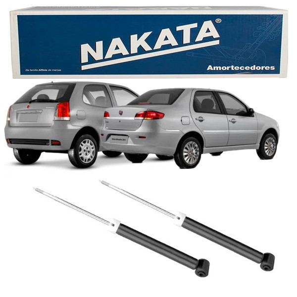 PAR Amortecedor Traseiro Fiat Palio Siena 1996 a 2016 Nakata HG31039 em Oferta na Shopee