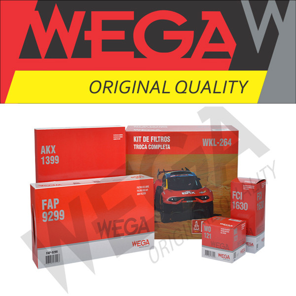 KIT Filtros RENAULT LOGAN SANDERO 1.0 12V 3 CILNDROS - WEGA em Oferta na Shopee