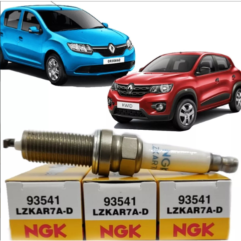 Jogo Vela Ignição Sandero Logan Kwid 1.0 12v 3 Cilindros - NGK LZKAR7A-D em Oferta na Shopee