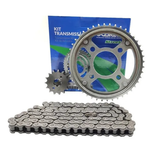 Kit Relação Tração Transmissão Honda Cg 160 2016 A 2019 - Cobreq 0009-Kr