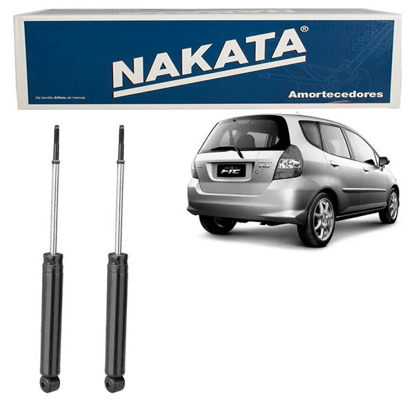 PAR Amortecedor Traseiro Honda Fit 2004 a 2008 Nakata HG31119