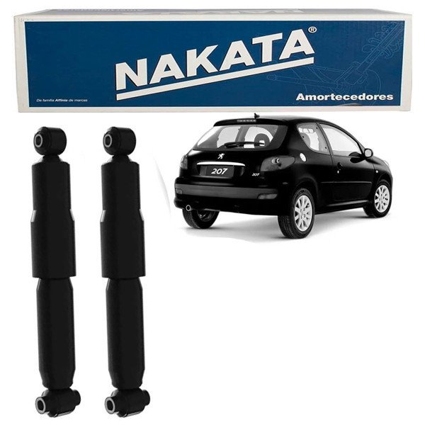 PAR Amortecedor Traseiro Peugeot 207 2009 a 2015 Nakata HG31137 em Oferta na Shopee