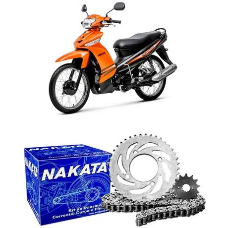 Kit Relação Tração Transmissão Yamaha Crypton 115 - Nakata TM10230