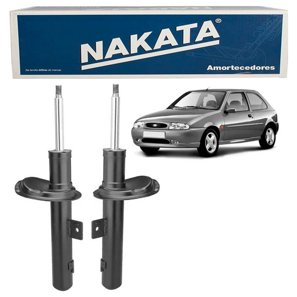 PAR Amortecedor Dianteiro Ford Fiesta 1996 a 2004 Nakata HG30791 em Oferta na Shopee