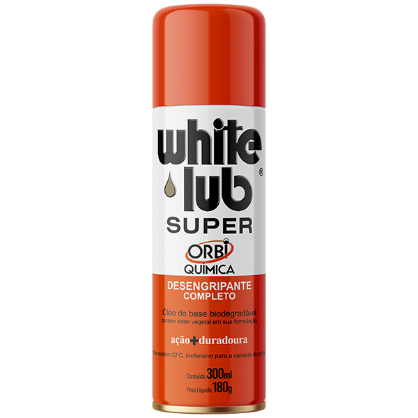White Lub 300ML Desengripante Lubrificante Desengraxante SuperOrbi Quimica em Oferta na Shopee