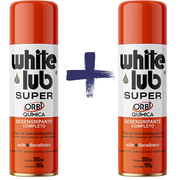 White Lub 300ML Desengripante Lubrificante Desengraxante Super 2 UNIDADES Orbi Quimica em Oferta na Shopee