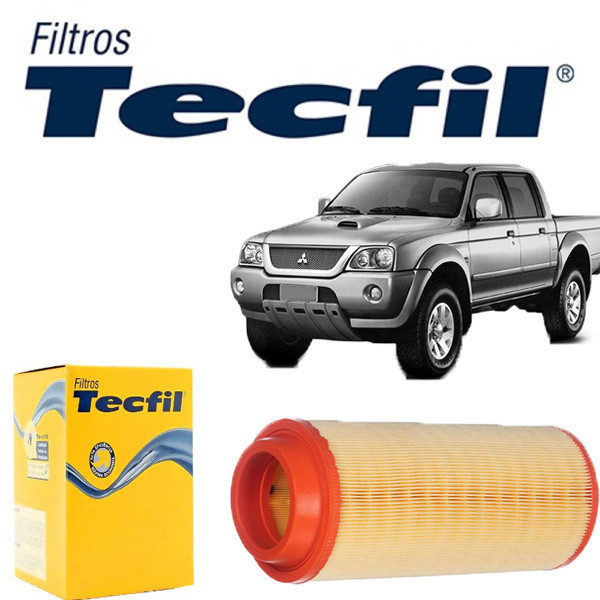 Filtro de ar do Motor Mitsubishi L200 2.5 3.2 98 A 2009 Tecfil Ars7109 em Oferta na Shopee