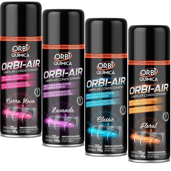 Higienizador Limpa Ar Condicionado Spray Higienização 200ml Orbi Air  - Orbi Quimica em Oferta na Shopee