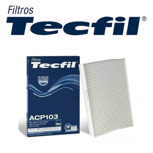 Filtro Do Ar condicionado cabine Fiat IDEA PALIO SIENA STRADA STARK– TecFil ACP103