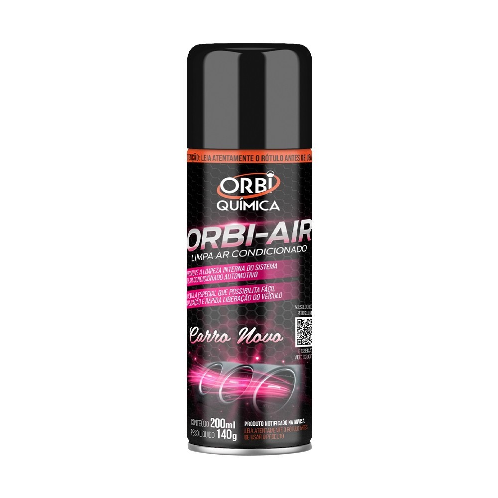 Higienizador Limpa Ar Condicionado Orbi Air Spray Higienização Carro Novo 200ml em Oferta na Shopee