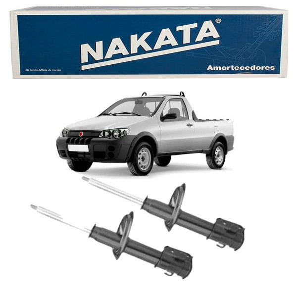 PAR Amortecedor Dianteiro FIAT Strada 2001 A 2020 Nakata HG33093