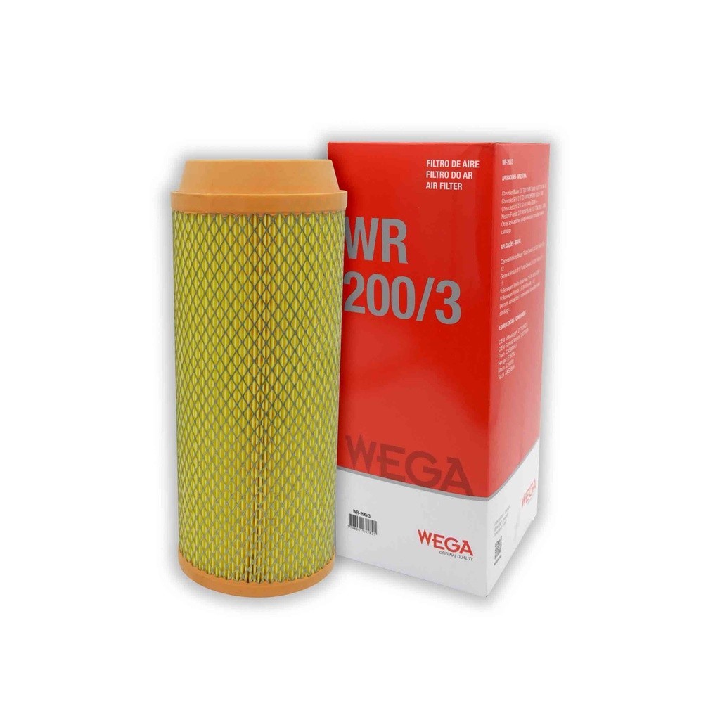 Filtro de ar do Motor BLAZER  S10  KOMBI – WEGA WR200/3