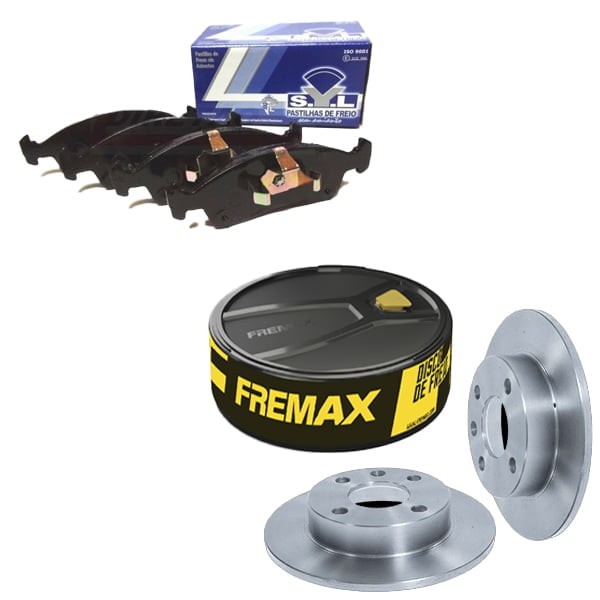 Kit Disco Freio Sólido + Jogo Pastilha Freio FIAT ARGO 2017 a 2024 – FREMAX / SYL em Oferta na Shopee