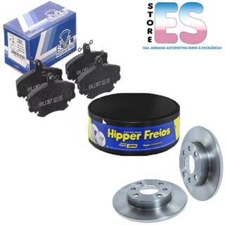 Disco Freio Sólido + Pastilha Freio CLIO 1.0 LOGAN 1.0 SANDERO 1.0 Disco 238 MM - HIPPER FREIOS/SYL em Oferta na Shopee