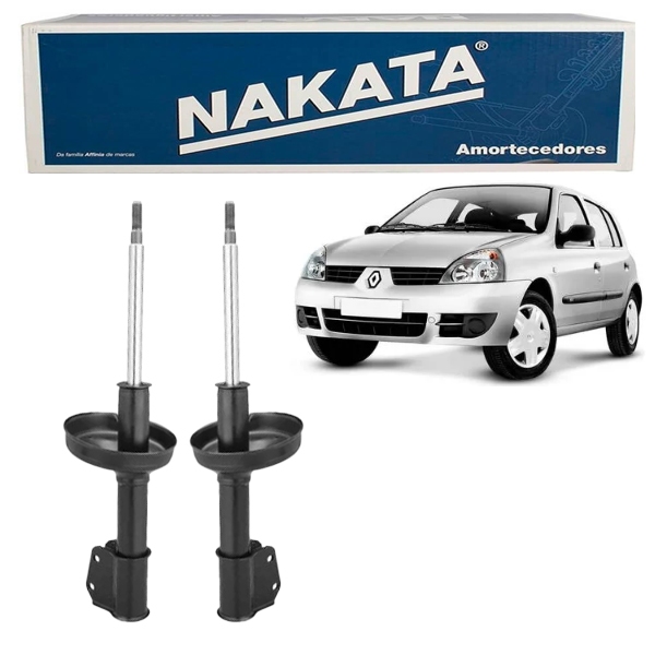 PAR Amortecedor Dianteiro FRENAULT Clio 1.0 2000 a 2011 Nakata HG33001
