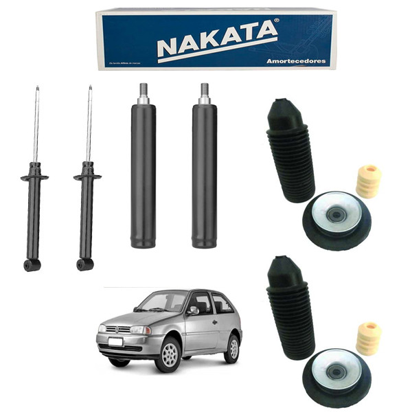 Kit Amortecedor dianteiro + traseiro Gol G2 G3 G4 NAKATA