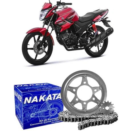 Kit Relação Tração Transmissão Yamaha Fazer 150 - Nakata TM10210