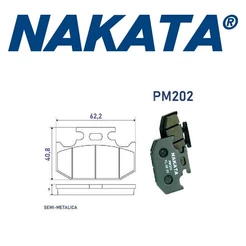 Pastilha de Freio traseiro Fazer YS 250 - Nakata PM202