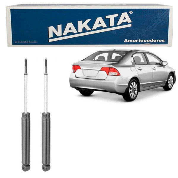 PAR Amortecedor Traseiro Civic 2006 2007 2008 2009 2010 2011 Nakata HG31140