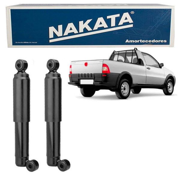 PAR Amortecedor Traseiro Fiat Strada 99 a 2018 Nakata HG36031 em Oferta na Shopee