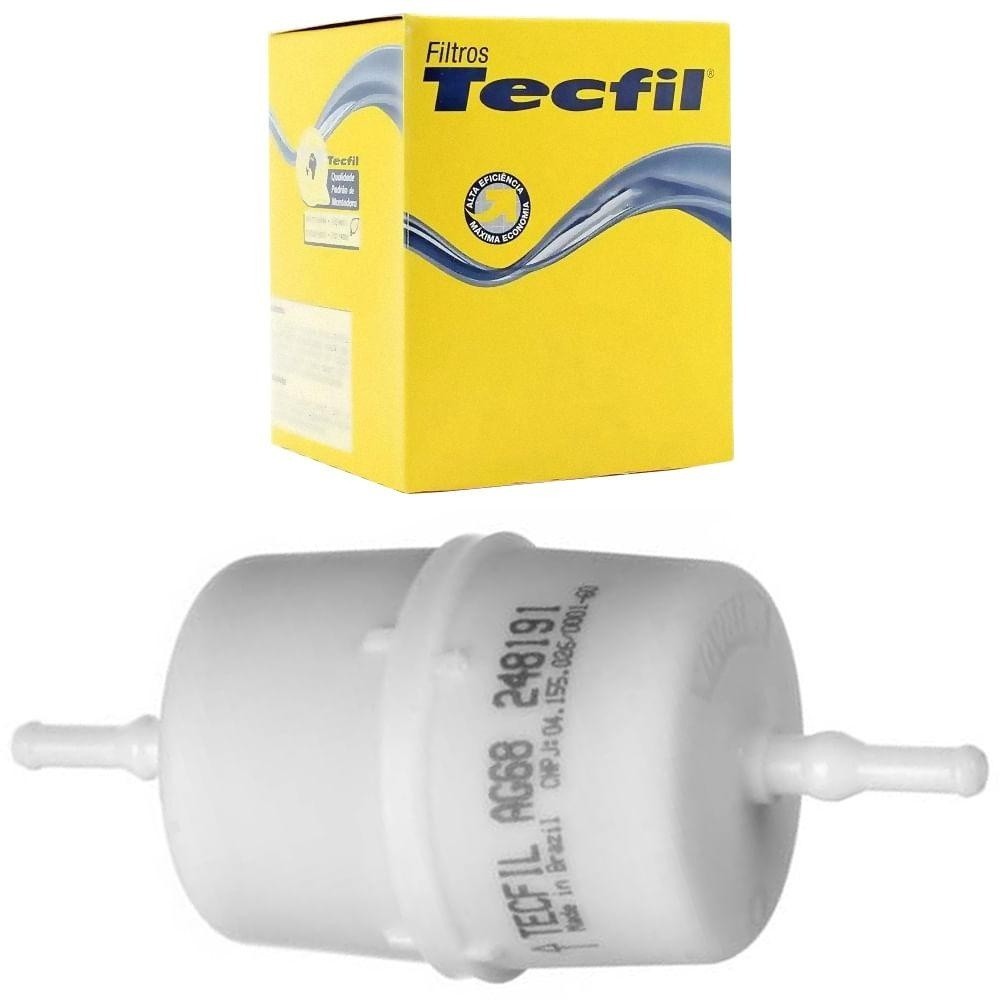 Filtro Combustível Tecfil AG68 Universal Álcool Gasolina 8mm em Oferta na Shopee