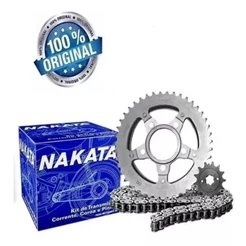 Kit Relação Tração Transmissão Bros 160 XRE 190 2015 2016 2017 2018 2019 2020 2021 2022 2023 - Nakata TM10190