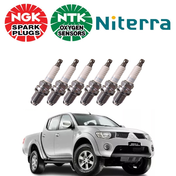Jogo De Vela De Ignição Mitsubishi L200 Triton Pajero Full 3.5 3.8 Ngk Bkr6etub