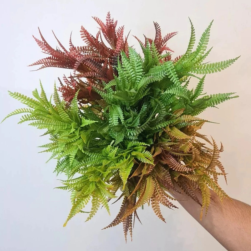 Plantas matinho de folha Samambaia Artificial Floral Folhagem P/ Decoração Casamento, Arranjos, Decorar -NR801179 em Oferta na Shopee