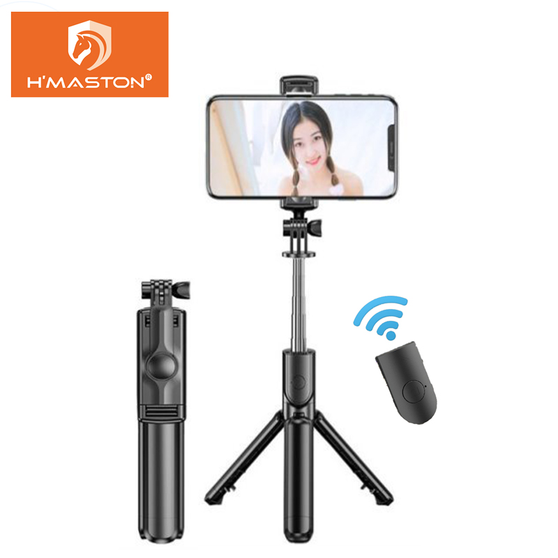 Electro Nest Bastão Pau de selfie Tripé Retrátil 360° Ajustar Portátil Tiros ao ar livre LED lâmpada ZP-18