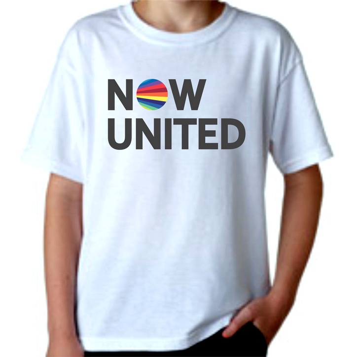 Camiseta Infantil Branca Com Estampa  - Banda Now United