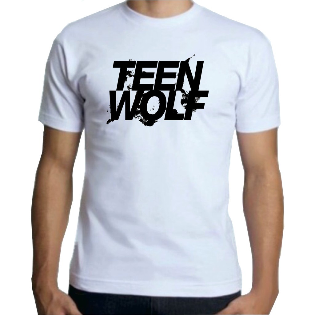 Camiseta Adulto Branca Masculina, Teen Wolf