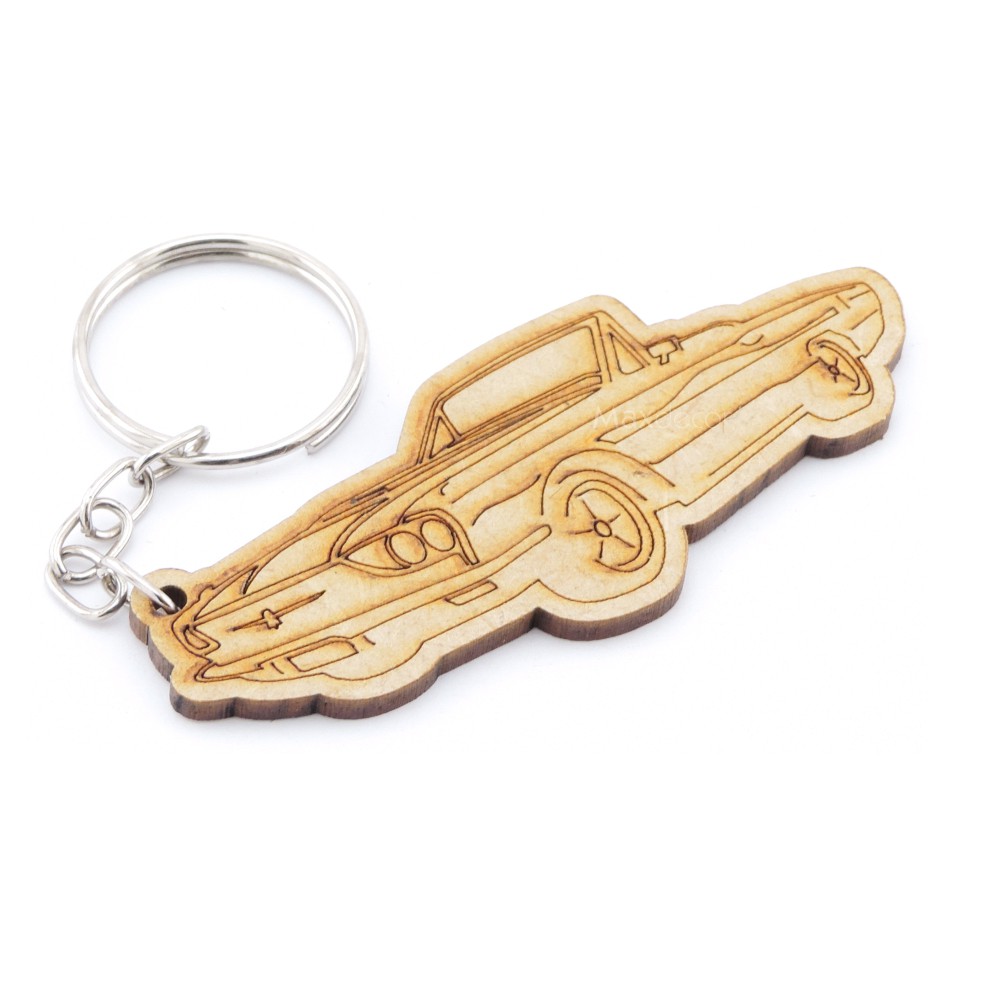 30 Chaveiros Personalizado Lembrancinha Mdf Carros - Ford Thunderbird Conversível