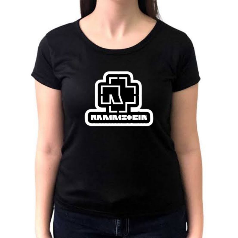 Baby Look Banda Rammstein Camiseta Feminina algodão t-shirt Tumblr md5