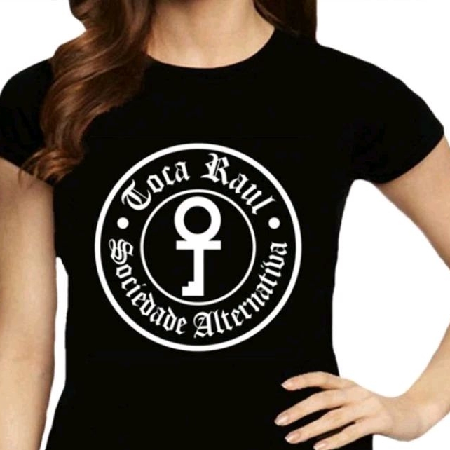 Toca Raul Seixas Sociedade alternativa Baby Look Camiseta Feminina algodão t-shirt Tumblr