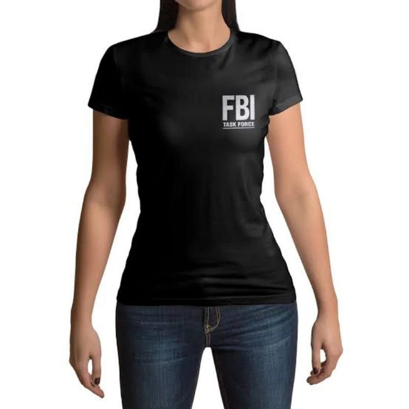FBI Task Force Baby Look Camiseta Feminina algodão t-shirt Tumblr
