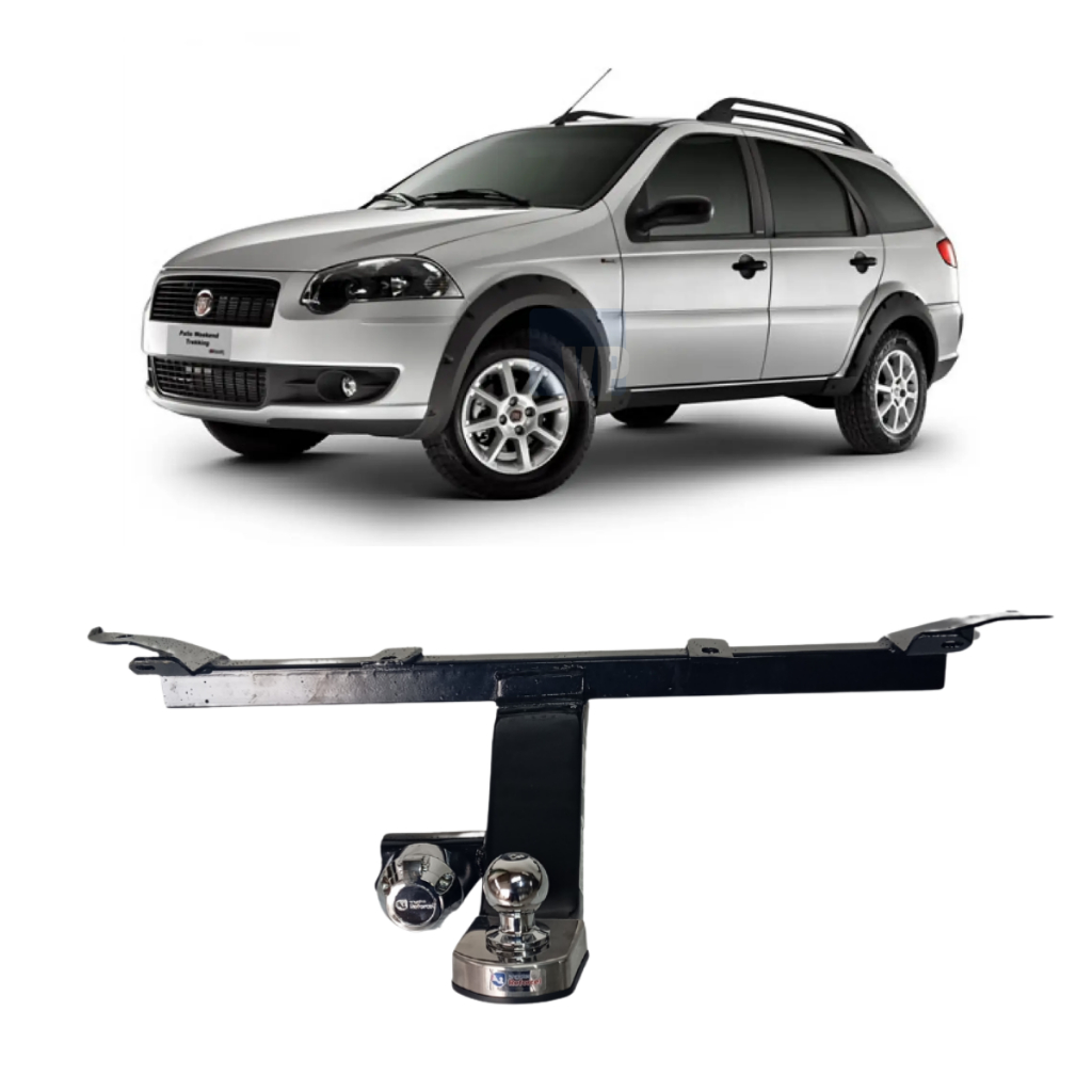Engate Reboque Fiat Palio Weekend Trekking 2008/2020 Original Homologado Acabamento Premium em Oferta na Shopee