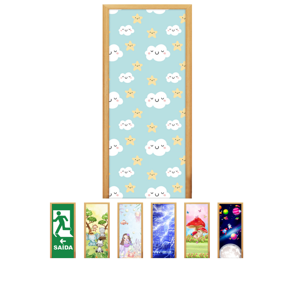 Capa de Porta Decorativa Tecido Sublimado 0,85x2,10 Diversos Modelos em Oferta na Shopee