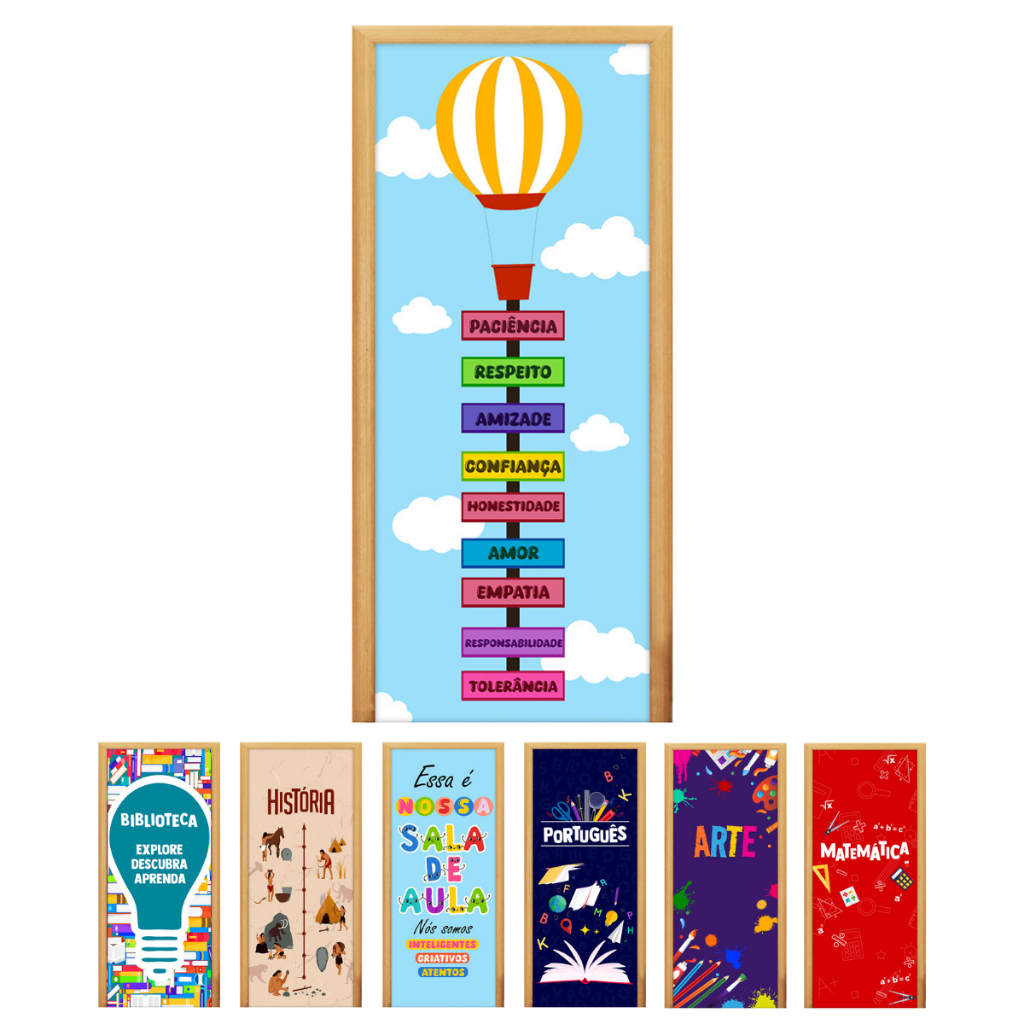 Capa de Porta Volta às Aulas Decorativa Escolar 0,85x2,10 em Oferta na Shopee