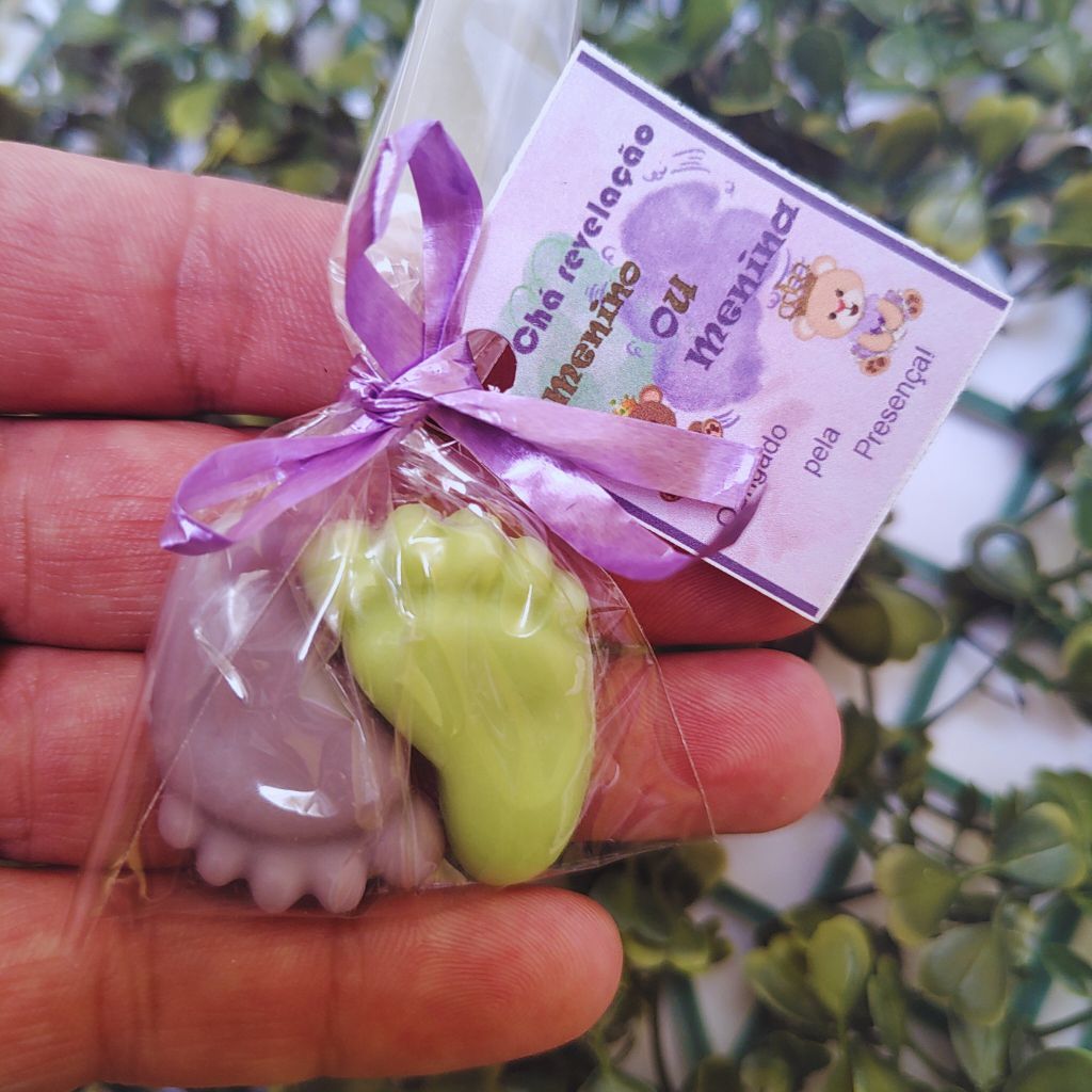 50 Mini Pezinhos Lembrancinha Chá Revelação,Chá de Fralda ( 25 PARES )